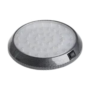 ضوء سقف مدور للسيارة (LED) بإطار كربون