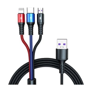 سلك شاحن تلفون ثلاثي  3in  1