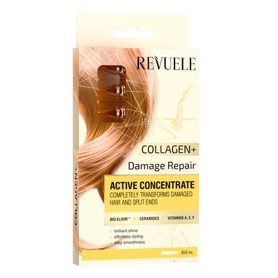 REVUELE ACTIVE HAIR CONCENTRATE Collagen + “Damage Repair” Ampoules-8*5ml