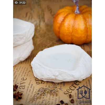 شمعة - شمع عطري حجر دائري معطرة