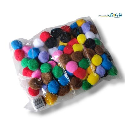 كرات اسفنجية فرو 5 سم كيس 100 قطعة