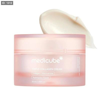 كريم تعزيز مرونة وامتلاء البشرة بالكولاجين الثلاثي _ Medicube Triple Collagen Cream (50ml)