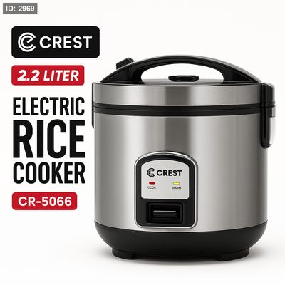 جهاز طبخ الأرز الكهربائي كريست 2.2 لتر – محضر ارز اتماتيكي CR-5066