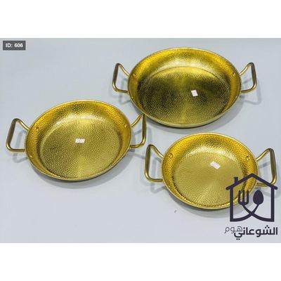 قلاية ستانلس ذهبي مع يدين ثقيل