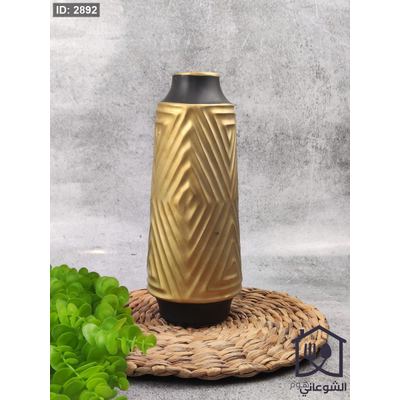 فازا هندي بورسلان محزز ذهبي محزز