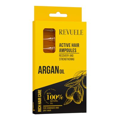 REVUELE ARGAN OIL HAIR ACTIVE Ampoules-8*5ml