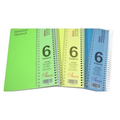 B5 دفتر سلك أدميرال 6 موضوع مقاس وسط