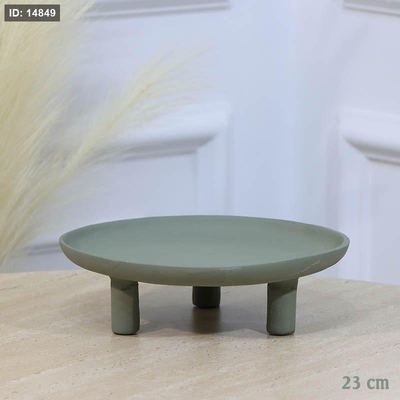 جاط بوب كيك مدور 23سم قاعدة 3 ارجل بستاشيو GR-25711A نحاس هندي %ه11