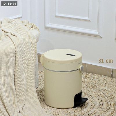 سطل دعسة تنك مدور 31سم كريمي EL178/3 =ت.ش2