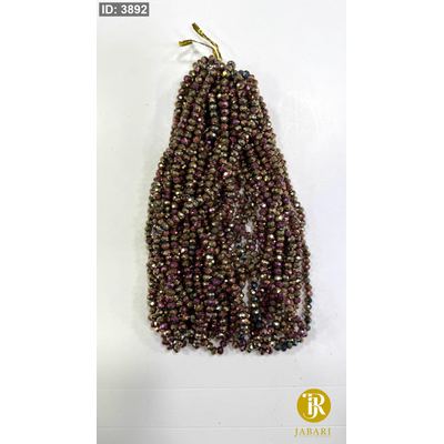 خرز كرستال زجاج سداسي ( 6 ملم )