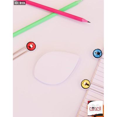 ورق ملاحظات على شكل ورق