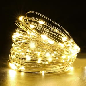 حبل LED مضيء باللون الاصفر – 2 متر