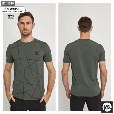 FITNESS MAN SLEEVES T-SHIRT- D.OLIVE