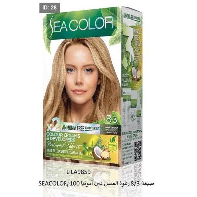 SEACOLORصبغة شعر8/73 كراميل دون أمونيا 100 مل
