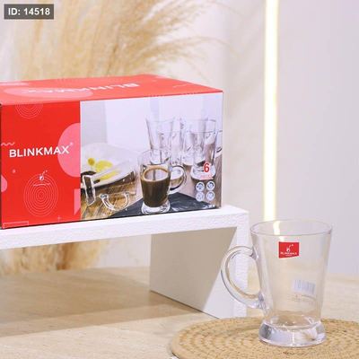 طقم كاسة شاي/6 زجاج سادة 185مل KTZB97 فيلا ++BM2