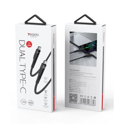 YESIDO CA116 3m Type-C To Type-C Data Transfer- وصلة شاحن ونقل معلومات