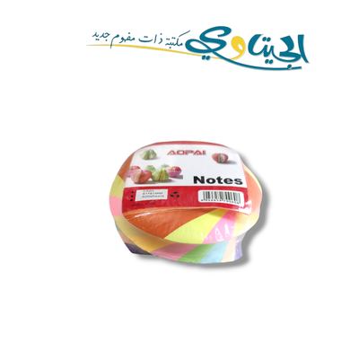 ورق مكتب ملون شكل دائري قياس 8*8 سم