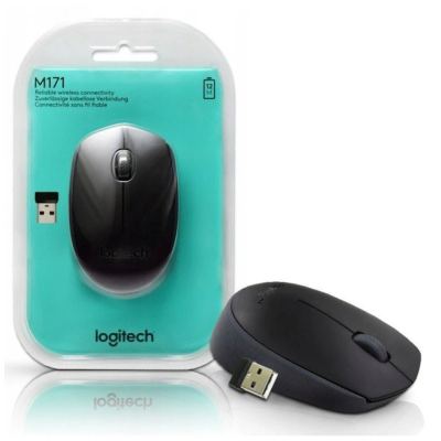 Logitech M171 Wireless Mouse (Black)-ماوس لا سلكي