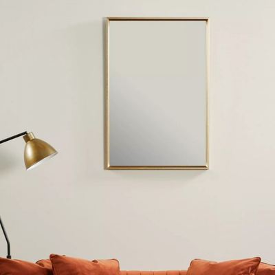 مراة حائط / تعليق اطار بلاستيك شكل مستطيل مقاس 68 × 48 سم
