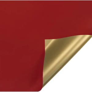 اوراق تغليف – وجه ذهبي- احمر – 20 ورقة