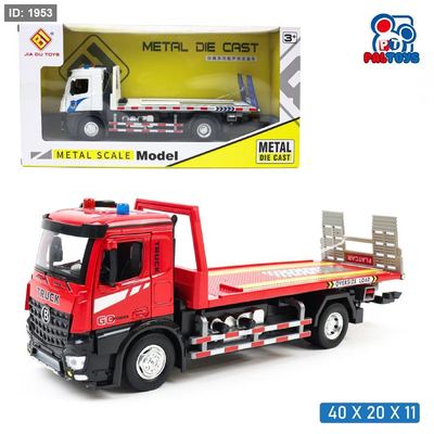 مجسّم شاحنة نقل مسطّحة – حديد (Die-Cast)