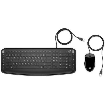 HP Pavilion Wired Keyboard and Mouse 200-cable 1.5m (9DF28AA)طقم كيبورد وماوس سلكي