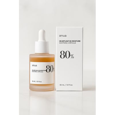 Anua Heartleaf 80% Moisture Soothing Ampoule   سيروم تهدئة وترطيب بتركيز 80%