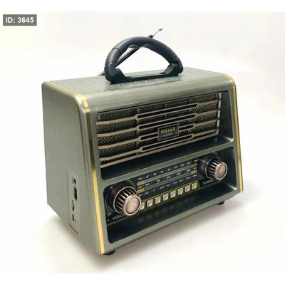 راديو MEIER طراز M-2028BT متعدد الوظائف بتصميم كلاسيكي وعتيق