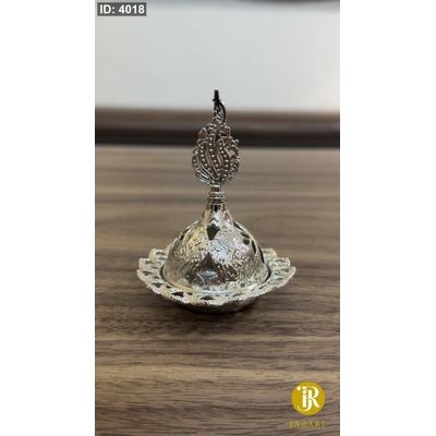 مباخر نحاسية ( فضي ) حجم صغير