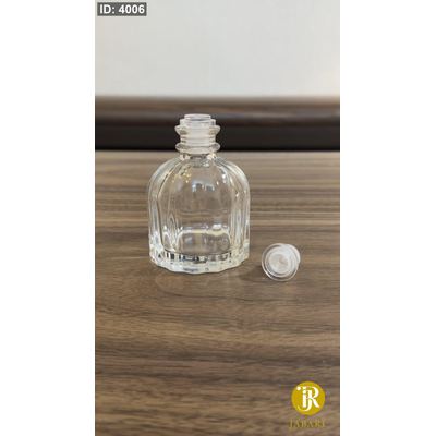 عبوة زجاج للعطر 100Ml & سدادة مطاط رأس أكريليك
