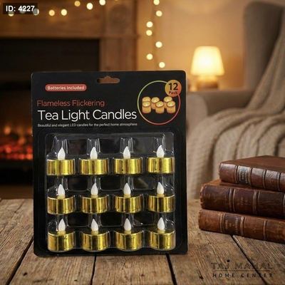 مجموعة شموع LED صغيرة تعمل بالبطارية