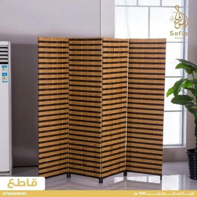 قاطع خشب 4 دفات مقاس كل درفة 175 × 45 مسكر رتان مقصب