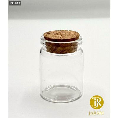 مطربان عسل زجاجي غطاء فلين حجم 30 ml
