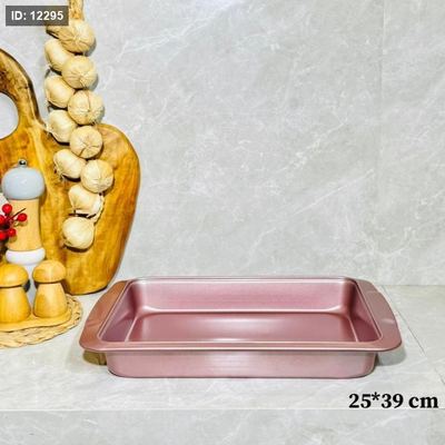 صينية المنيوم خمري مستطيل 39*25 سم حيف عالي K106/3 =ك2