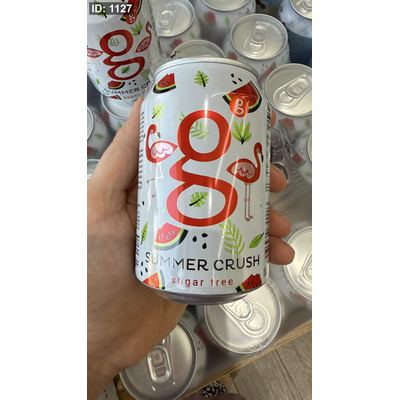 مشروب غازي g بطعم البطيخ والفراولة دايت بدون سكر سعته 300مل