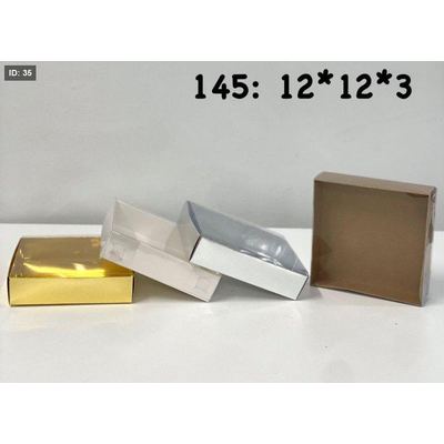 علب تغليف كرتون مع غطاء شفاف 3*12*12