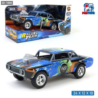 مجسم سيارة سباق امريكي معدنية (Die-Cast) – مقياس 1:24