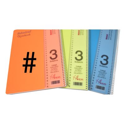 A4 دفتر سلك أدميرال 3 موضوع مربعات مقاس كبير