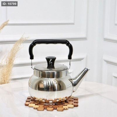 ابريق شاي ستانلس ستيل 2 لتر يد عظم اسود K1/22 =ض1