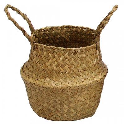 سلة قش مع ايدي 30 × 25 سم موديل 5319