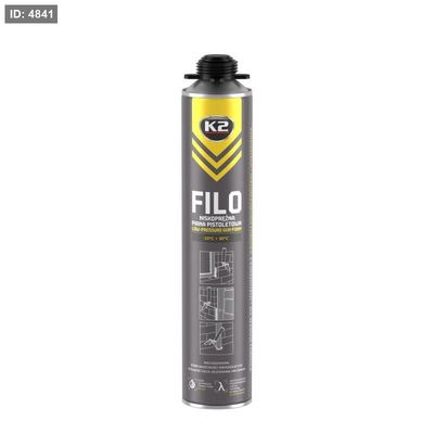 🧱 K2 FILO – فوم تركيب مسدس منخفض التمدد | 750 مل