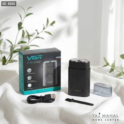 ماكينة حلاقة وتنعيم الذقن الكهربائية للرجال من VGR