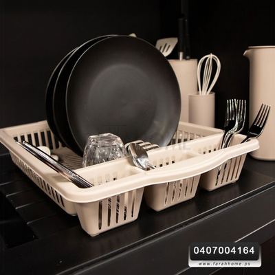 مشك - ستاند تنظيم صحون جلي بلاستيك تركي Tuffex TP1610 مقاس 48.5 × 37 + 8 سم