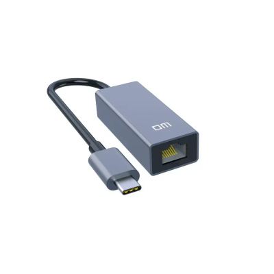 DM CHB017 Type – C to Gigabit Network Port Hub RJ45 Adapter -تحويلة
