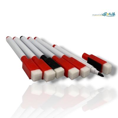 اقلام لوح ابيض رفيع لون اسود مع محاية للأطفال