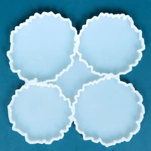 T735 – قالب سيلكون اربع كوسترات دائرية عشوائية