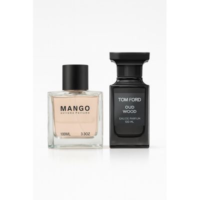 عطر مانجو الرجالي – برائحة فاخرة وثبات قوي، مماثل لعطر توم فورد عود وود