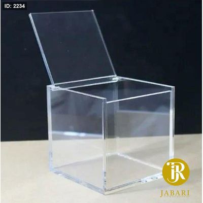 علبة اكريلك غطاء قلاب ( 12 قطعة )