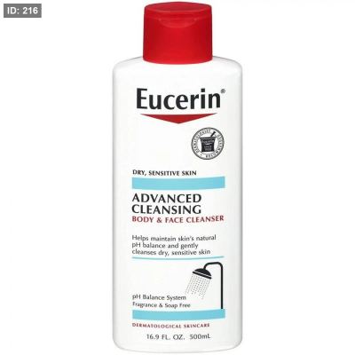 Eucerin Advanced Cleansing Body & Face Cleanser - منظف الجسم والوجه المتقدم من يوسيرين