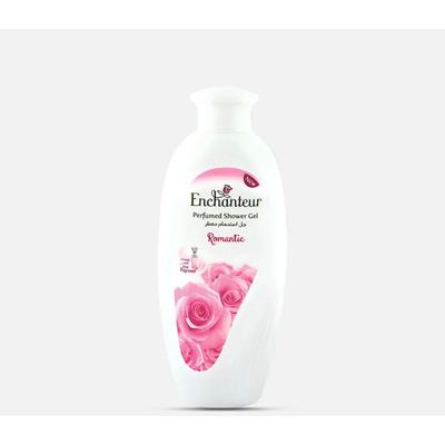 جل استحمام Enchanteur Romantic المعطر جل استحمام فائق النعومة برائحة الورد